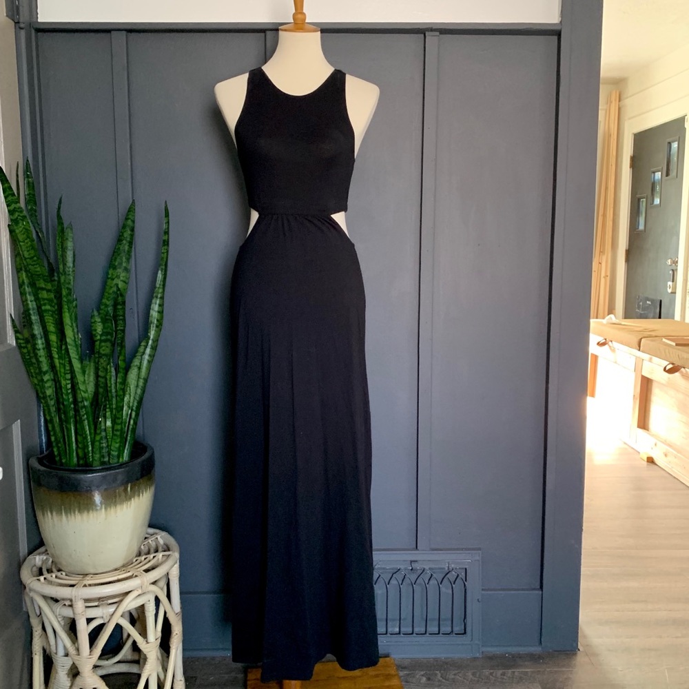 Billabong Black Maxi Cutout Dress